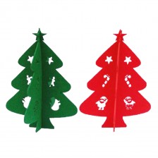 8inch Tall 3D Felt Christmas Tree